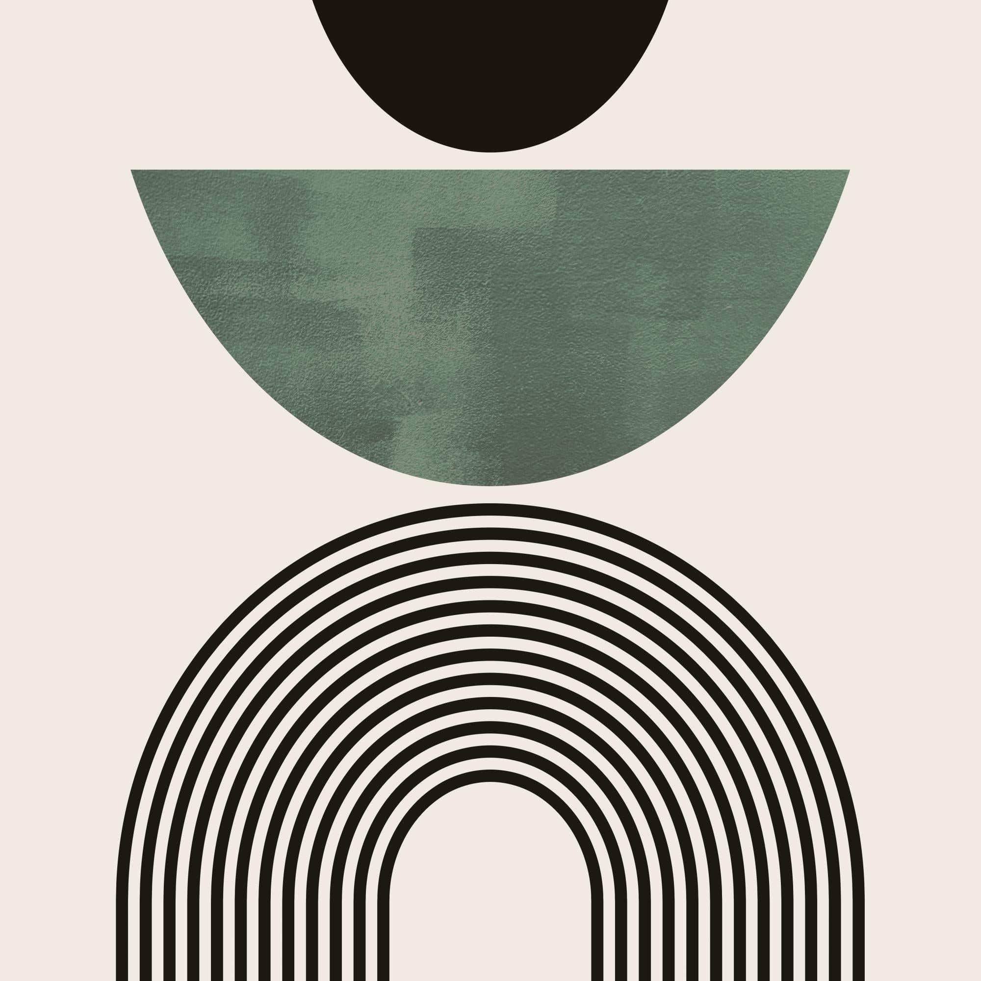 Mid Century Green No2 Print