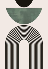 Mid Century Green No2 Print