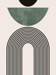 Mid Century Green No2 Print