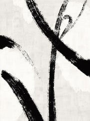 Black Brush Strokes No1 Print