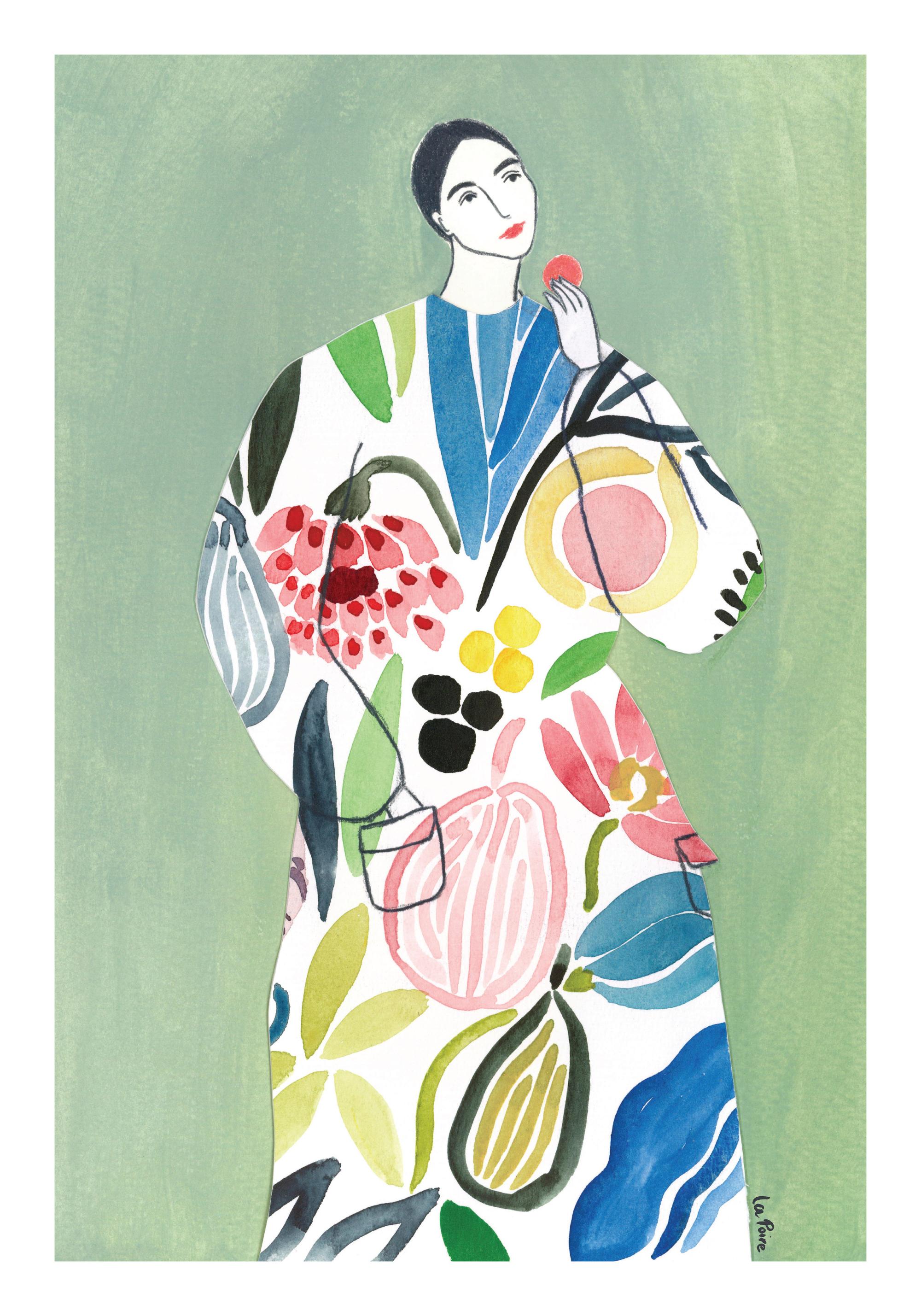 La Poire - Pear Coat Print