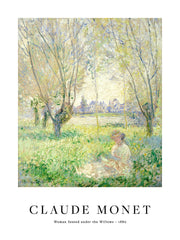 Monet - Woman Seated under the Willows Print