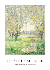 Monet - Woman Seated under the Willows Print