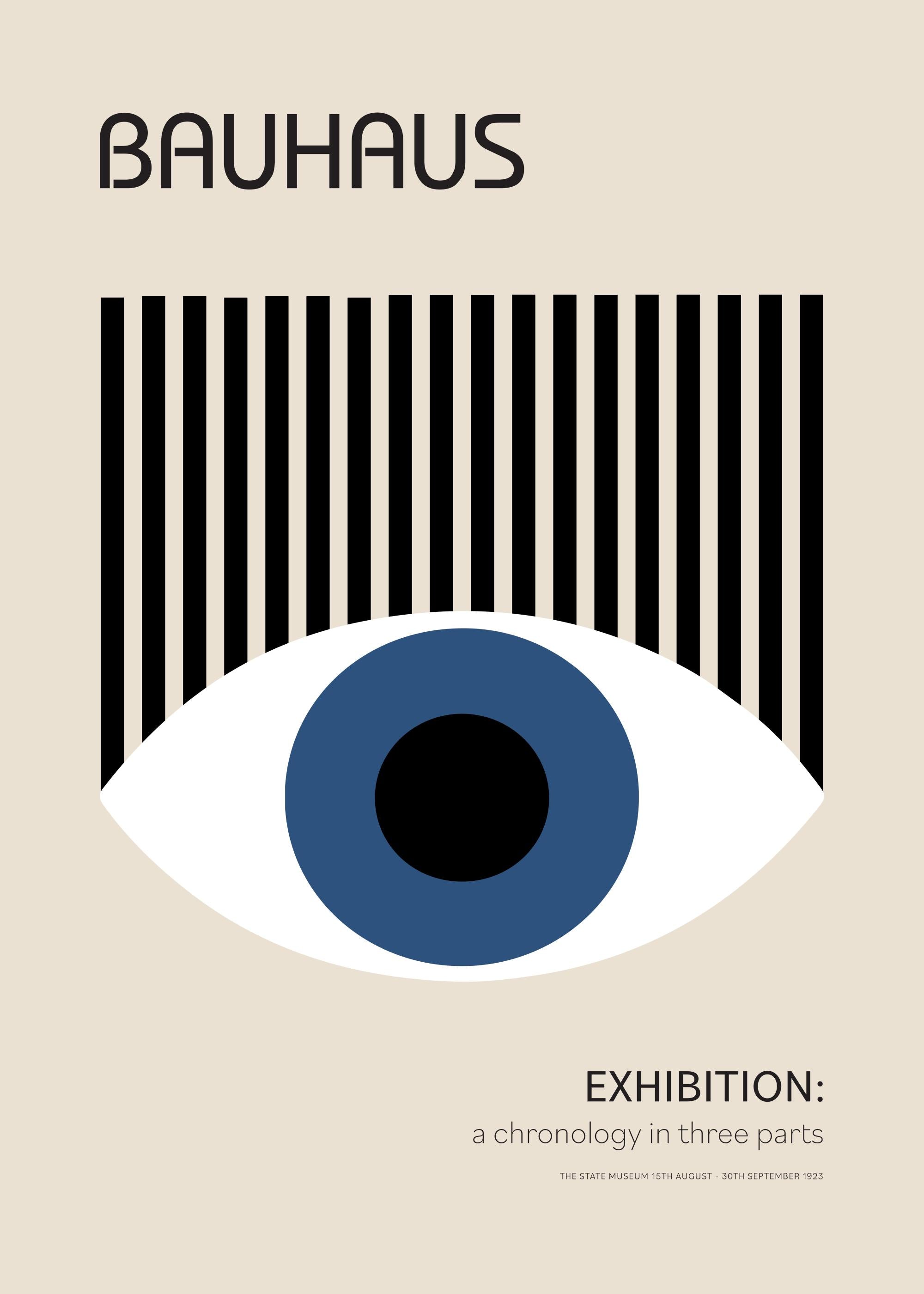 Bauhaus Eye Print