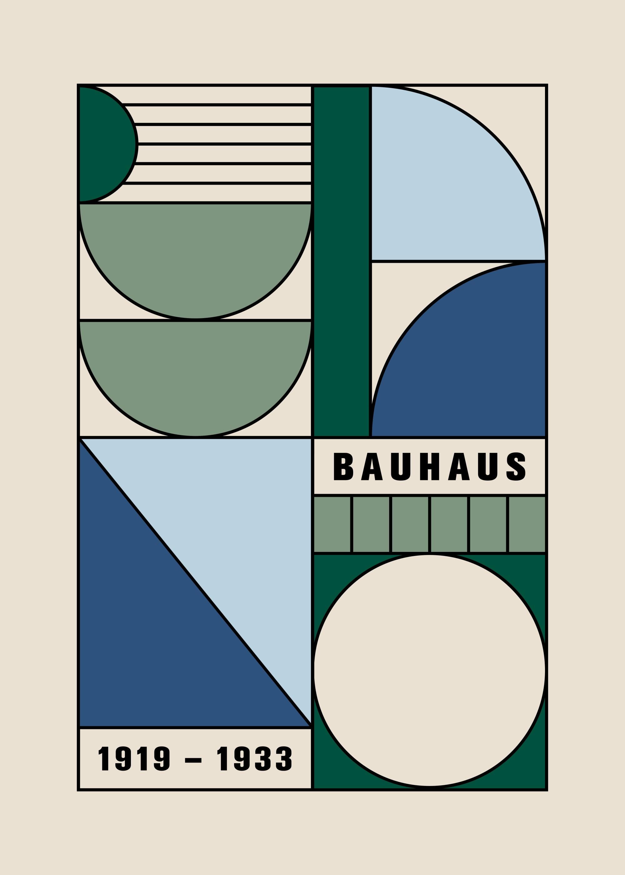 Bauhaus Composition Print