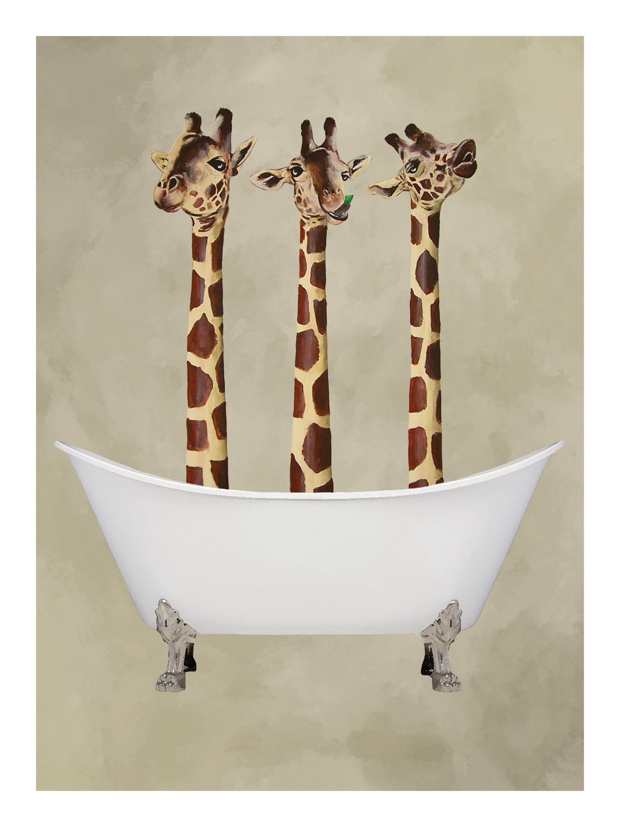 Coco De Paris - Giraffes in Bathtub Print