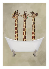 Coco De Paris - Giraffes in Bathtub Print