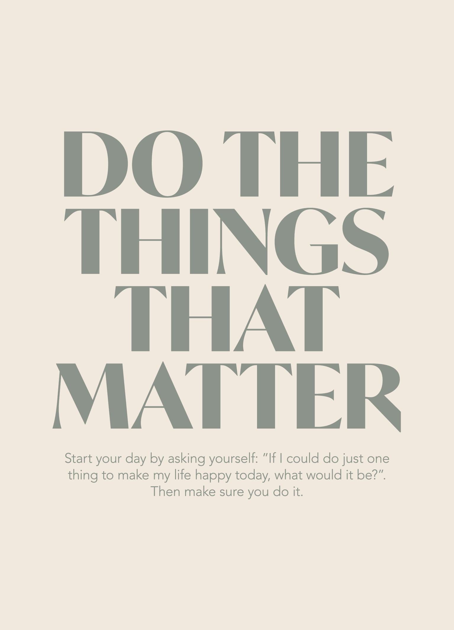 Things That Matter Print