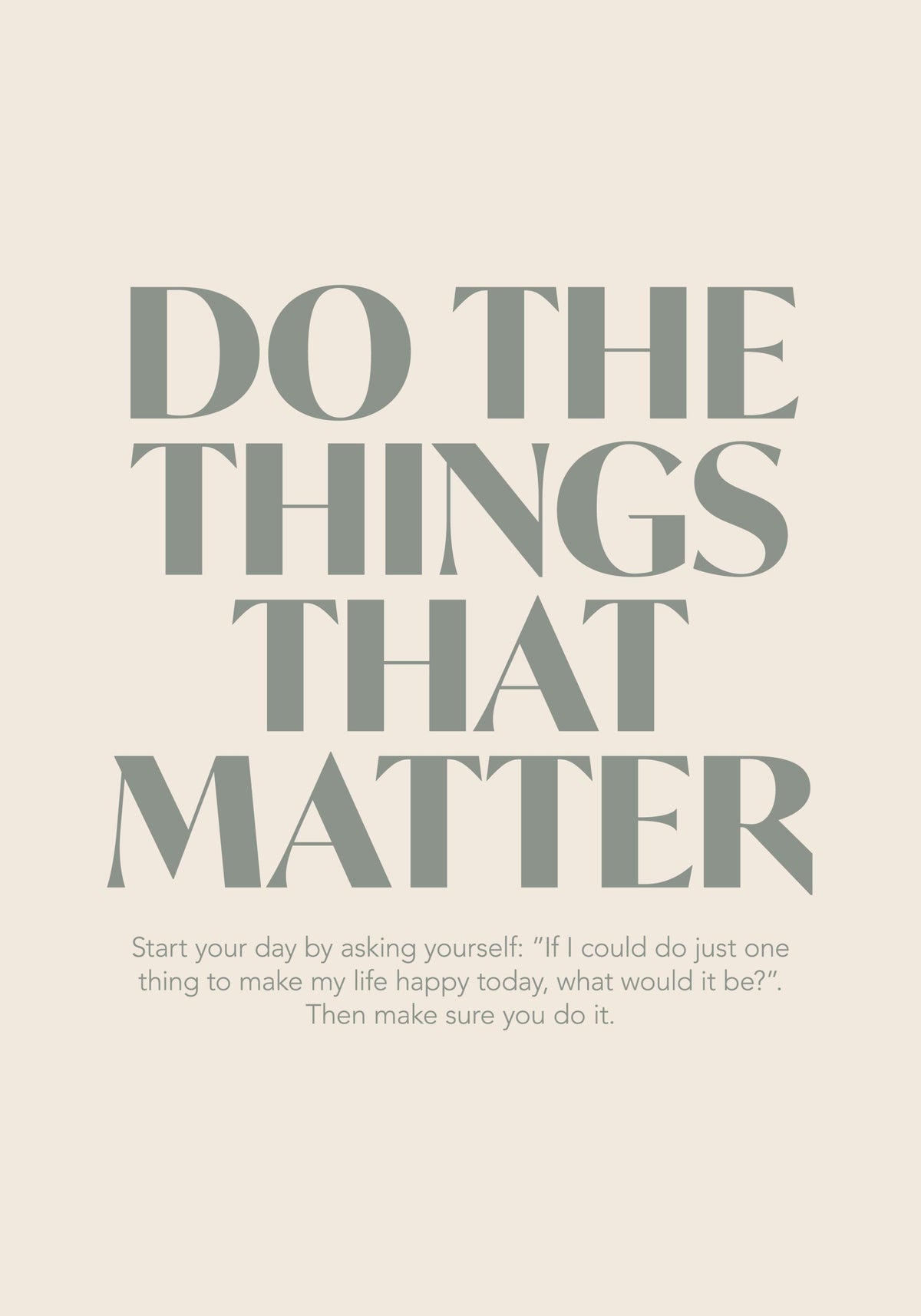 Things That Matter Print