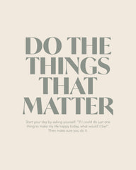 Things That Matter Print