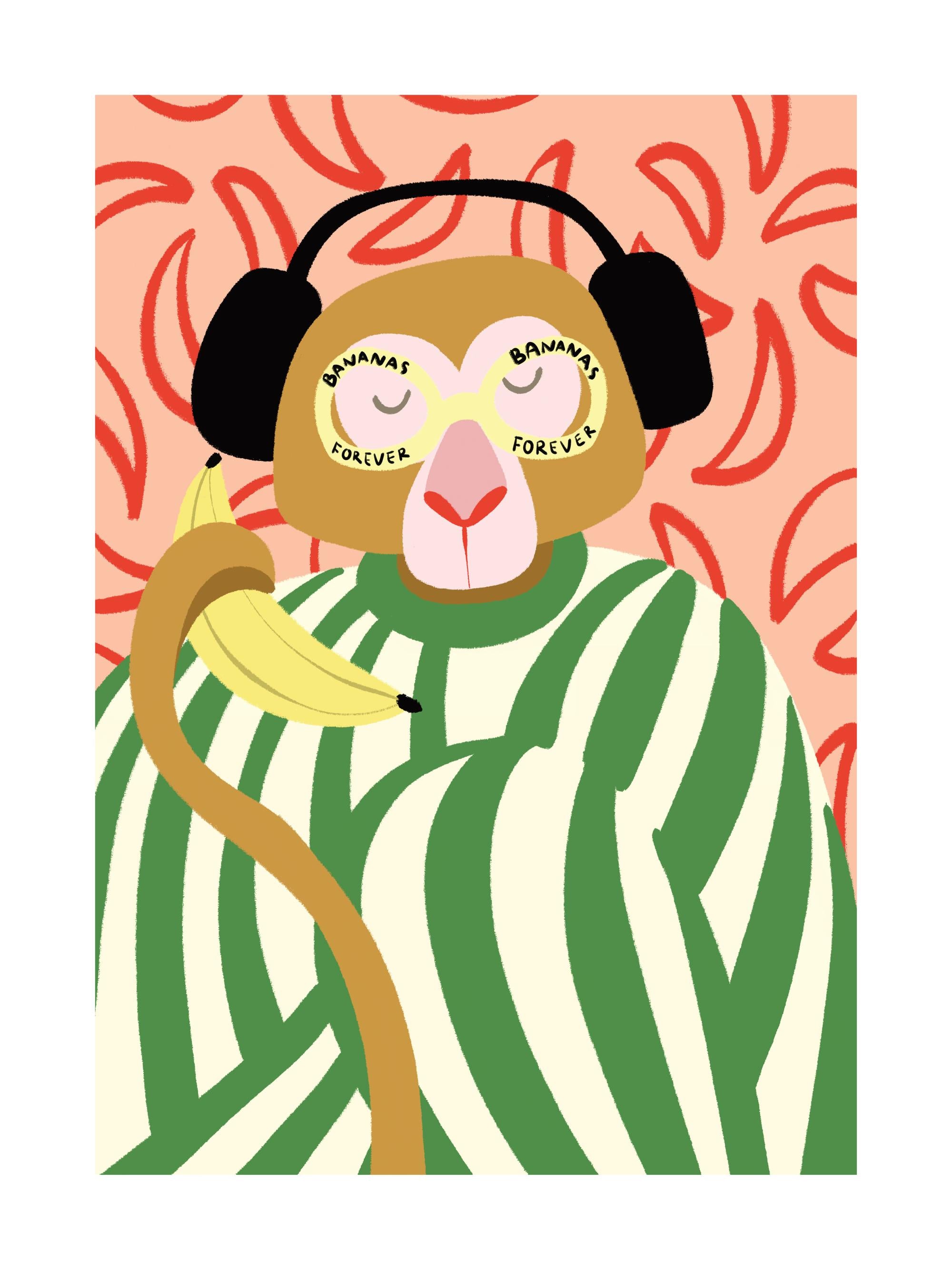 Bananas Forever Print