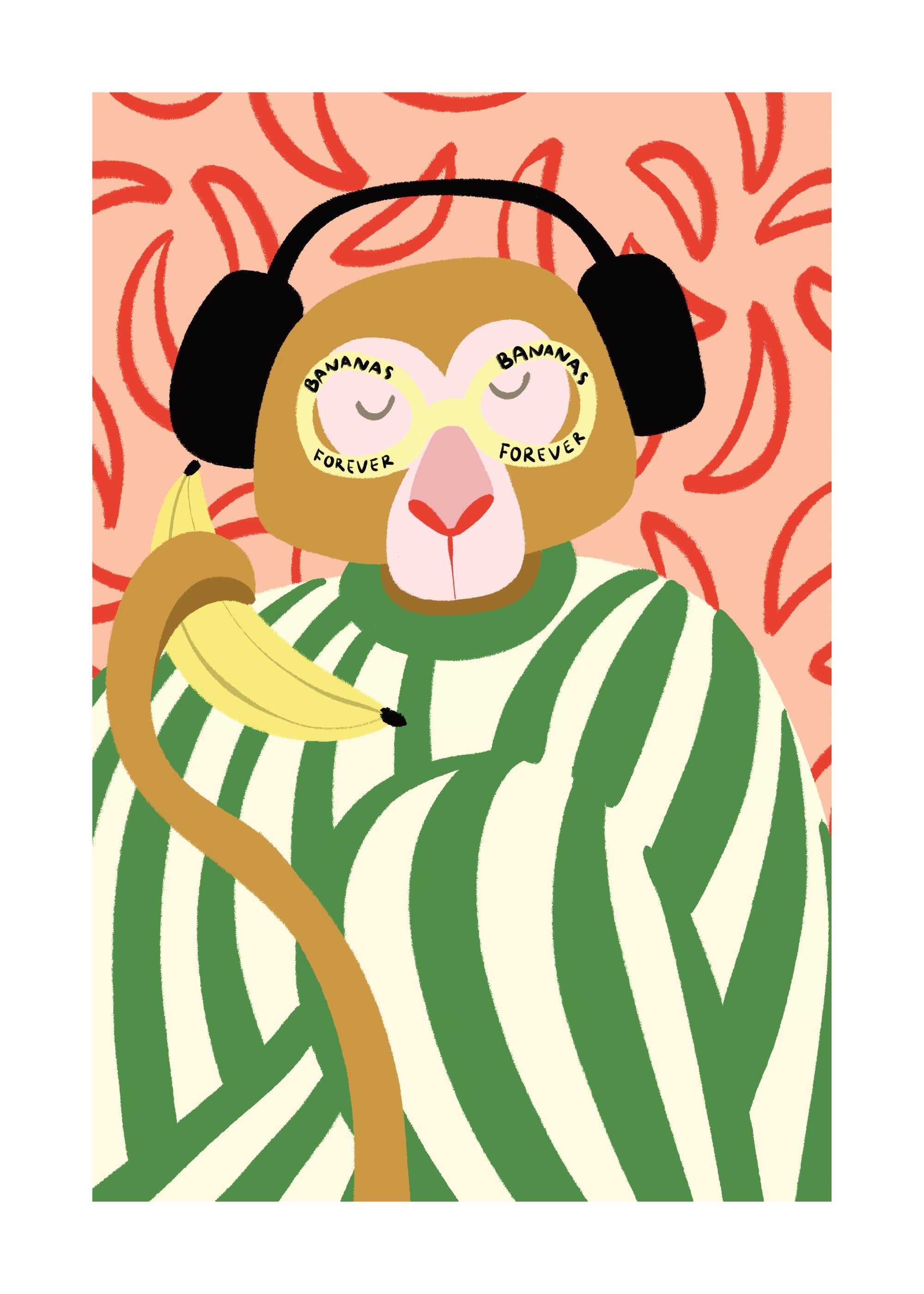Bananas Forever Print