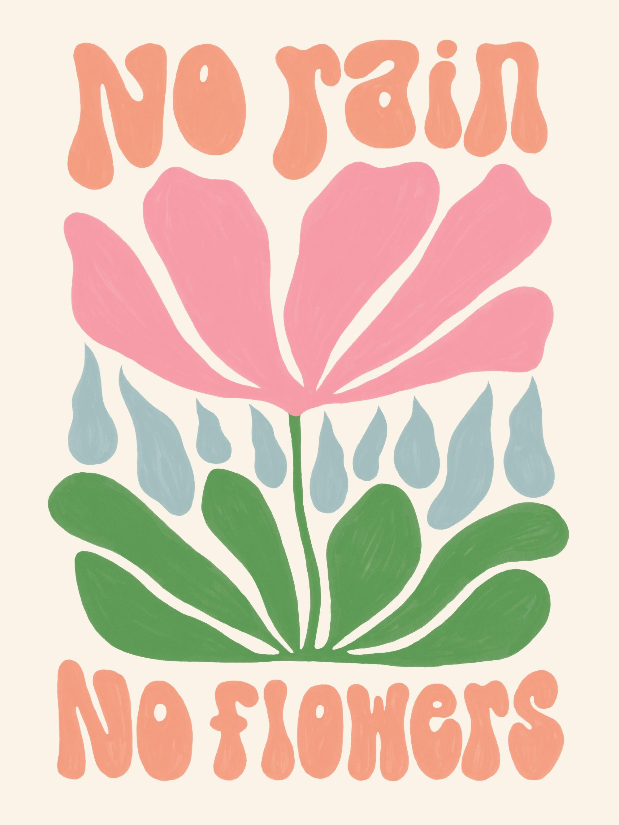 No Rain. No Flowers Print