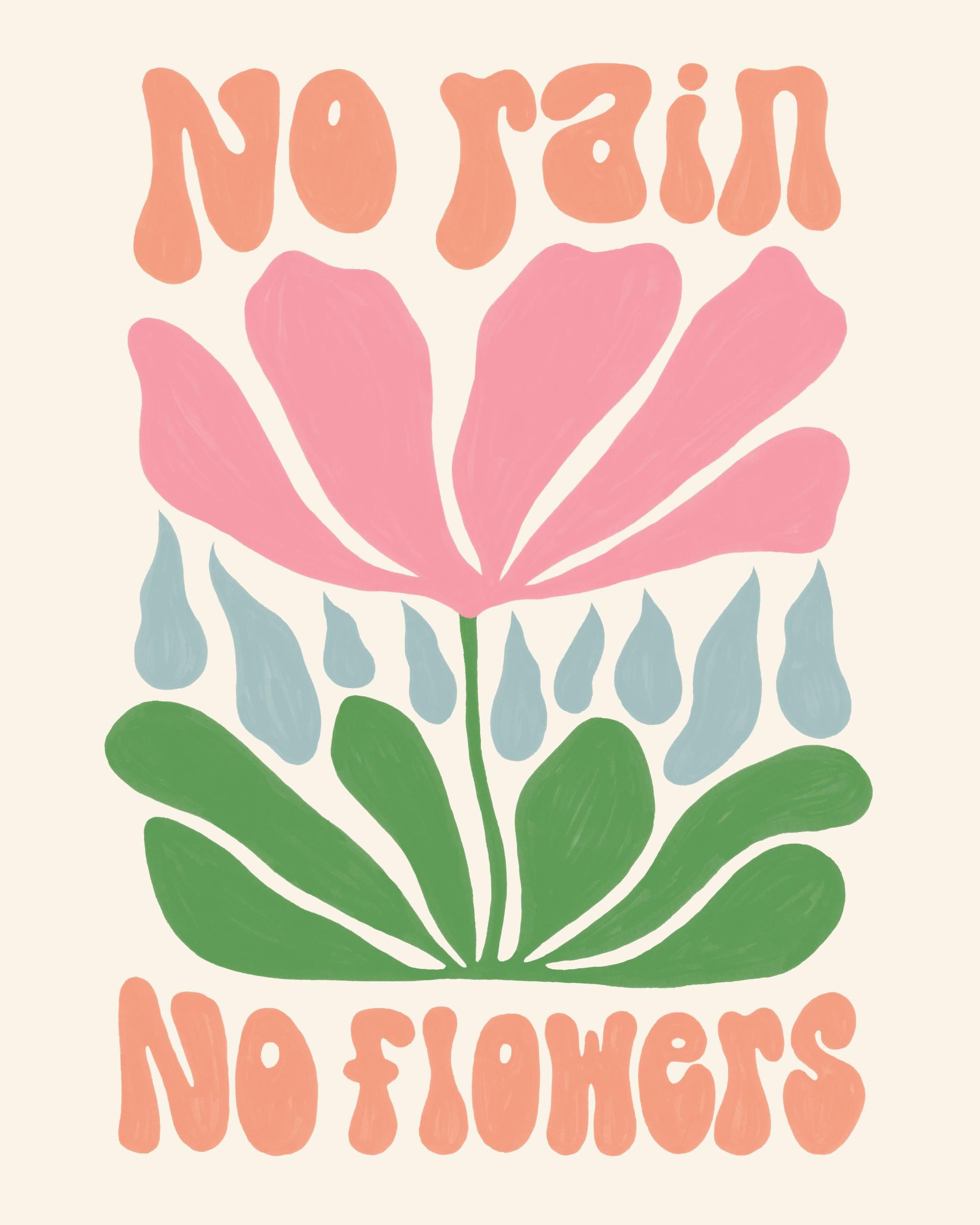 No Rain. No Flowers Print