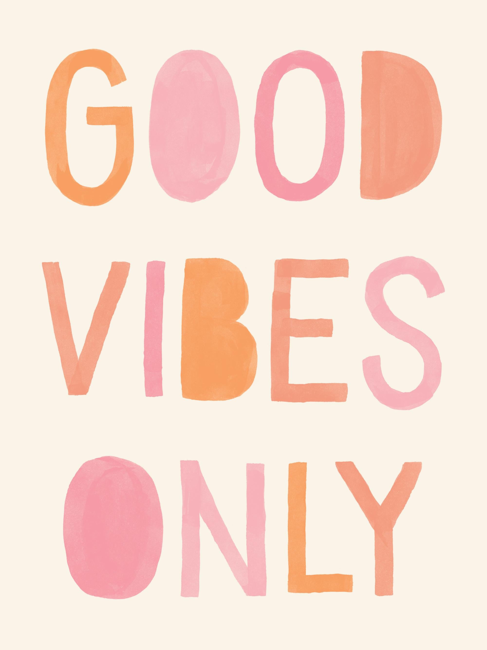 Good Vibes Typo Print