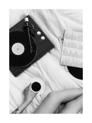 Vinyl Player Morning Print