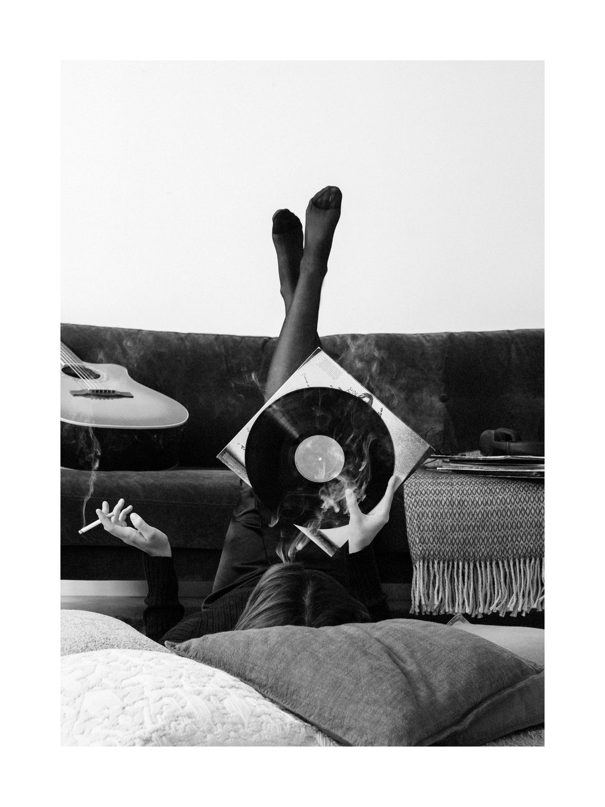 Smoky Vinyl Record Print