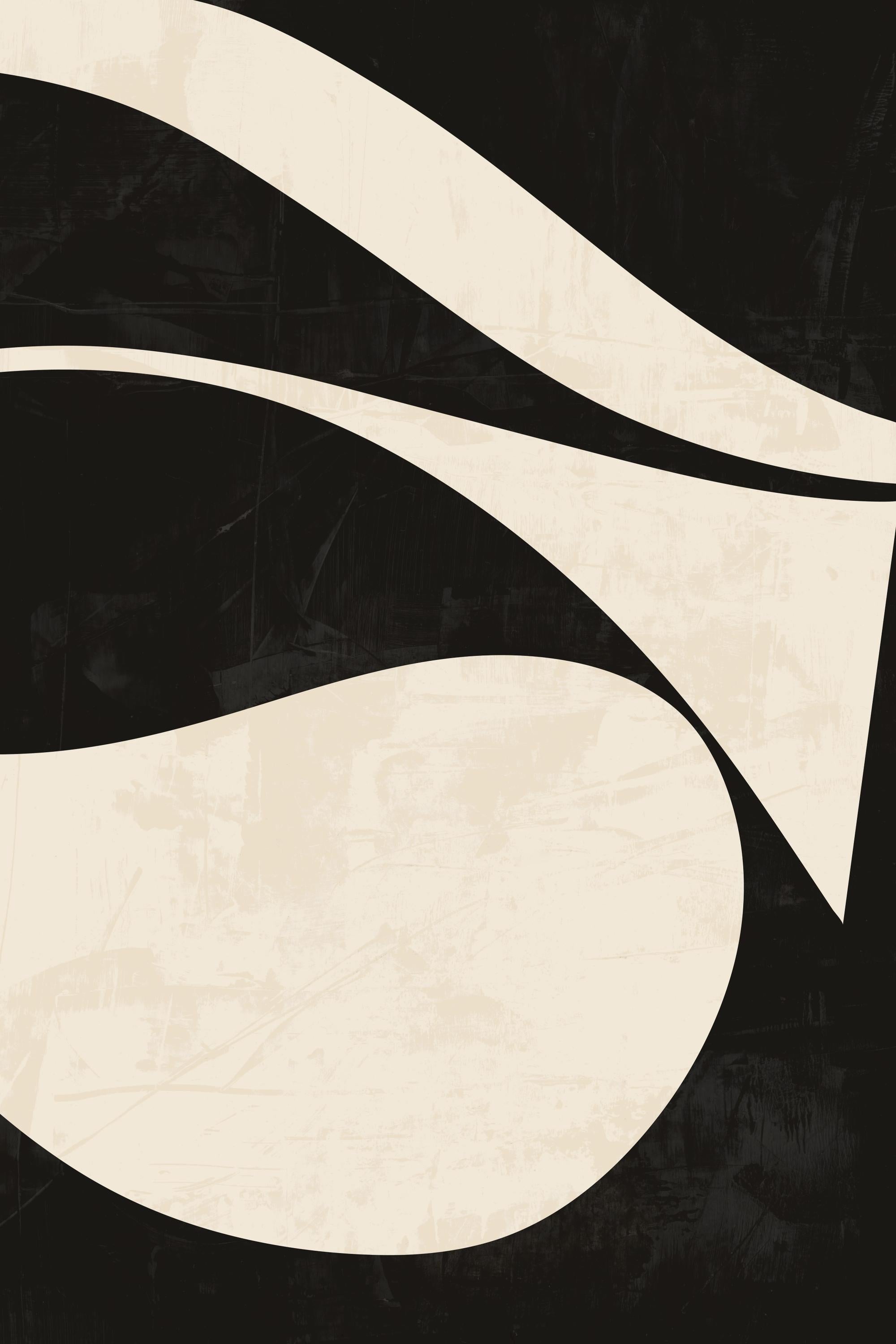 Black and Beige Centerpiece No1 Print