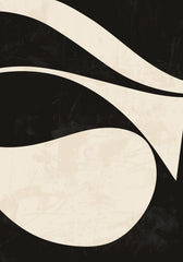 Black and Beige Centerpiece No1 Print