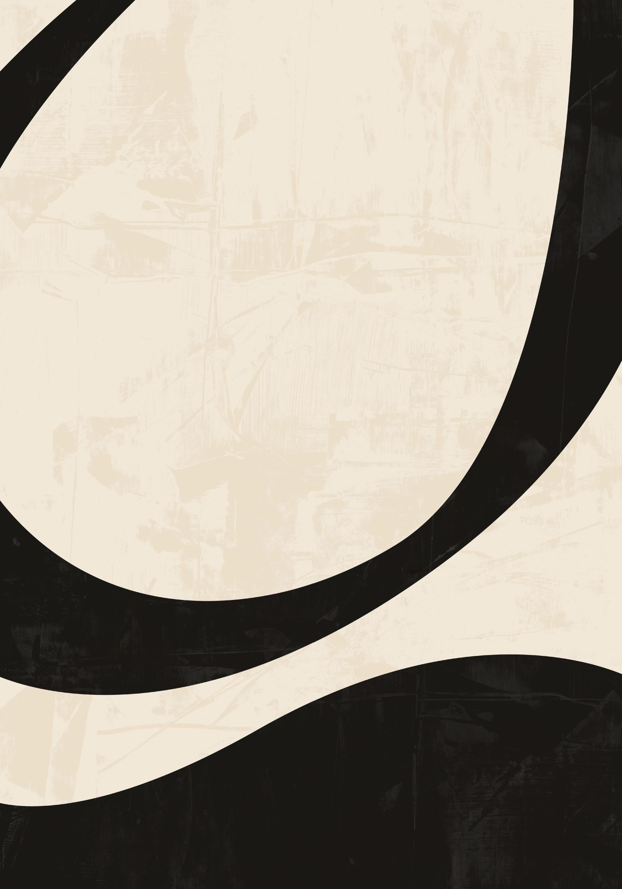 Black and Beige Centerpiece No2 Print