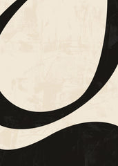 Black and Beige Centerpiece No2 Print