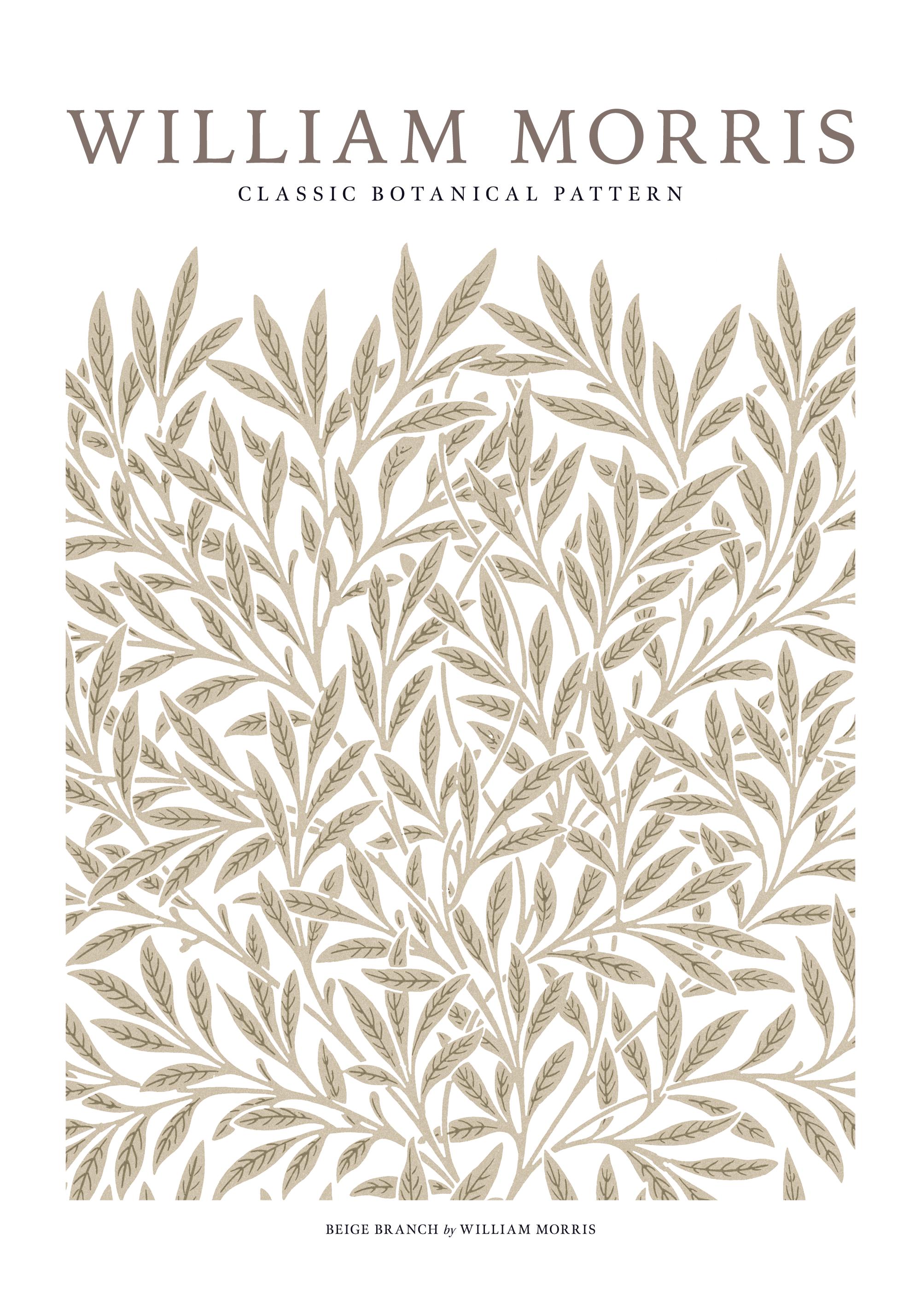 William Morris - Beige Branch Print