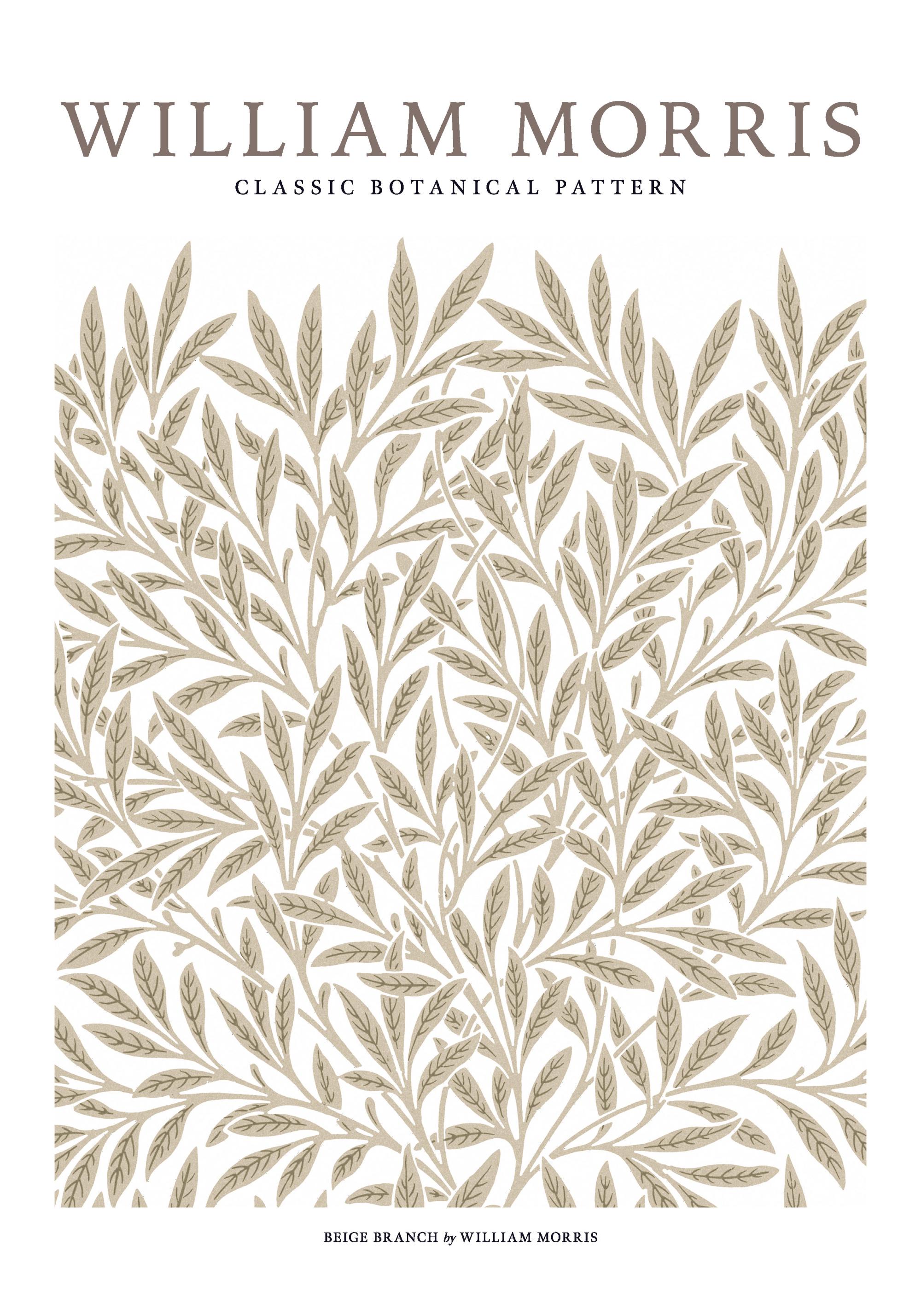 William Morris - Beige Branch Print