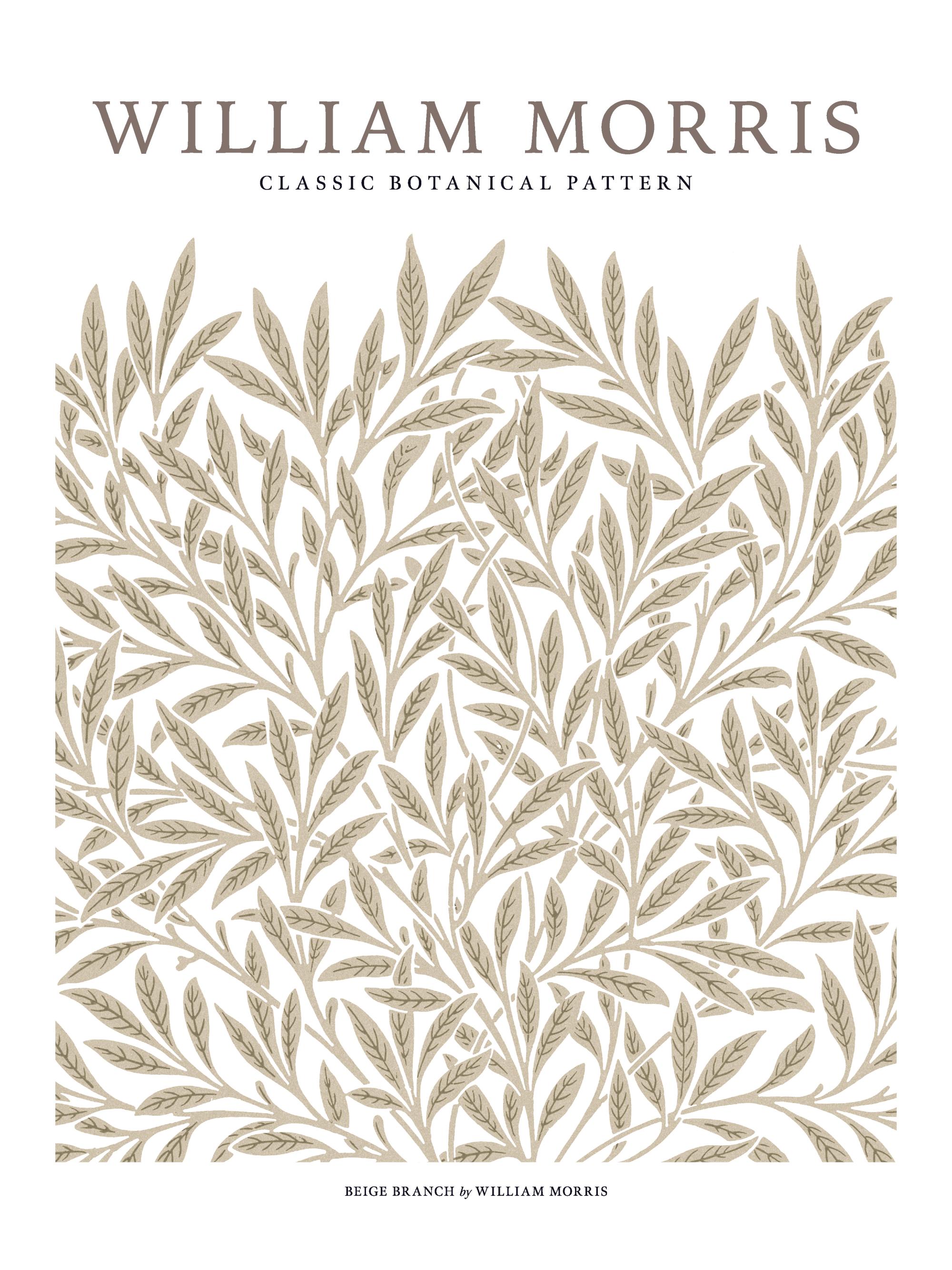 William Morris - Beige Branch Print