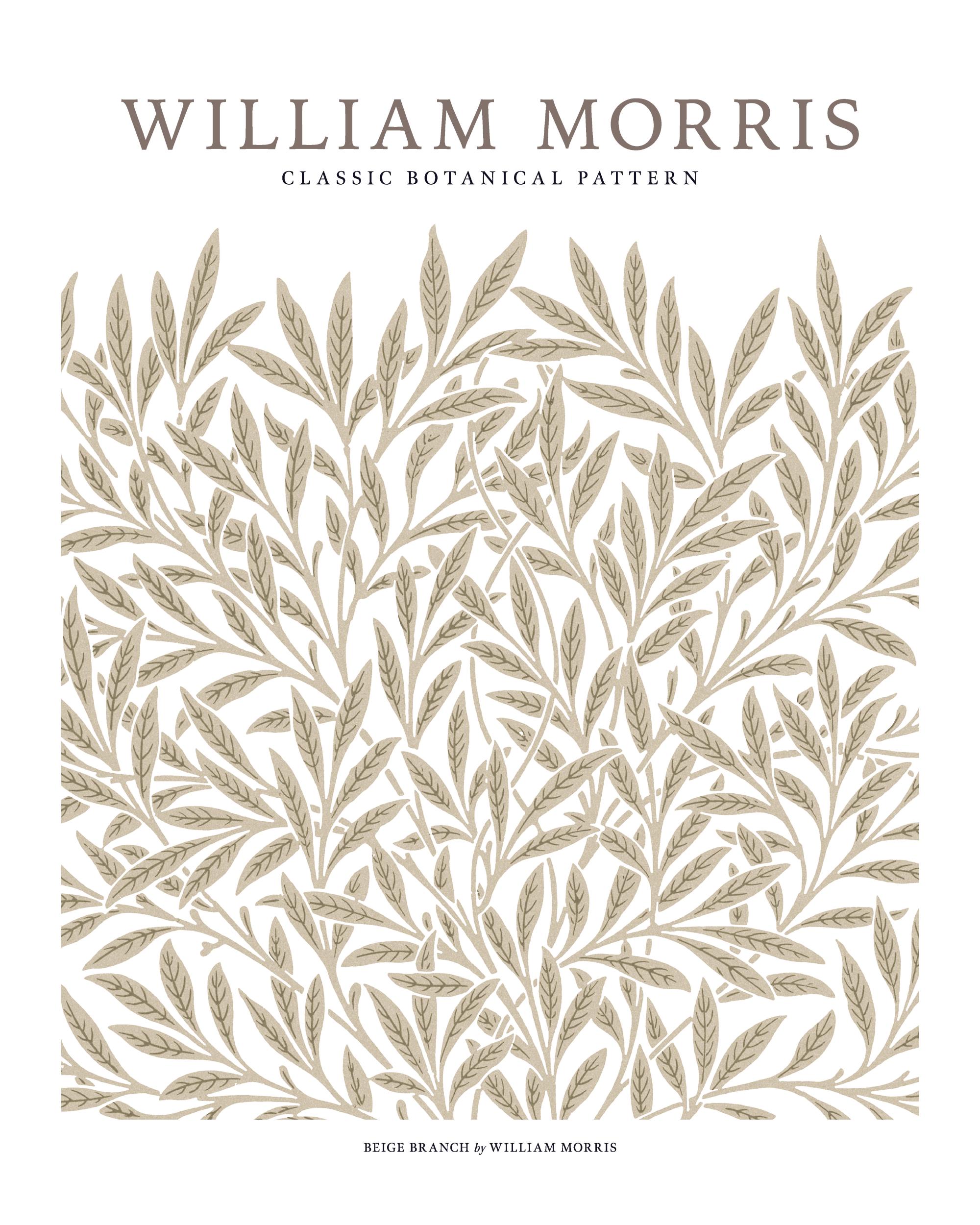 William Morris - Beige Branch Print