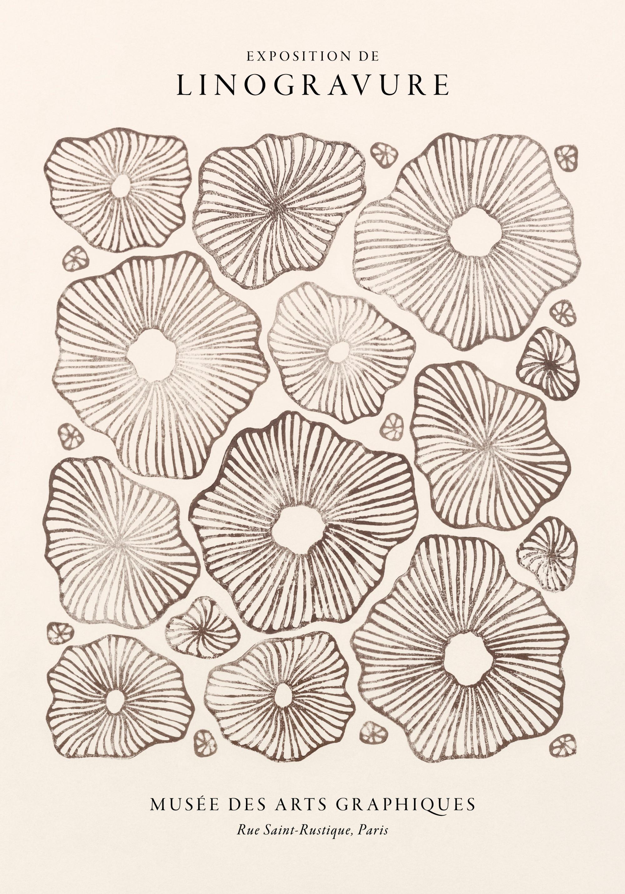Linocut Exhibition Print