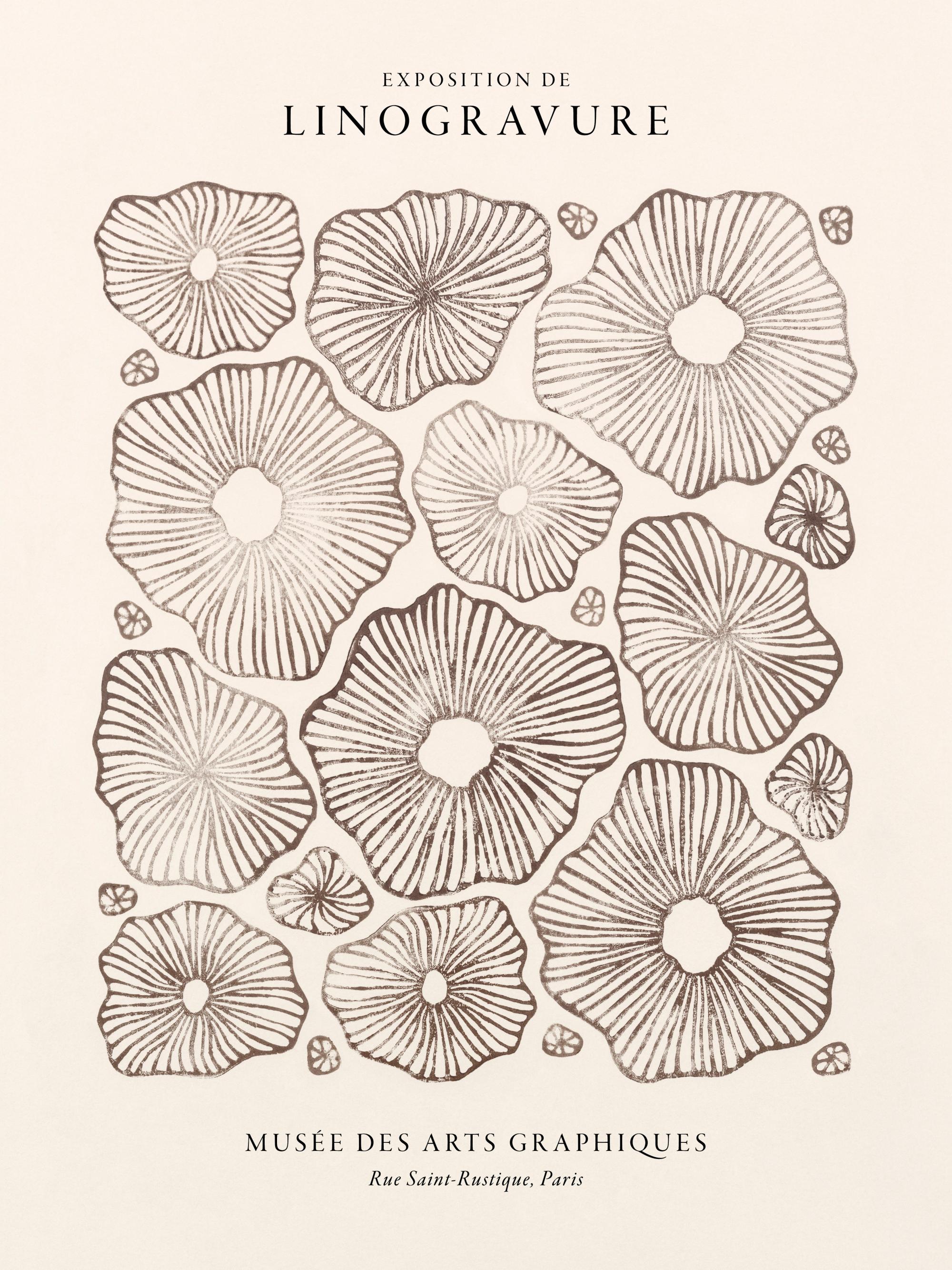 Linocut Exhibition Print