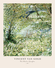 Van Gogh - River Bank in Springtime Print