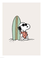 Snoopy Surfboard Print