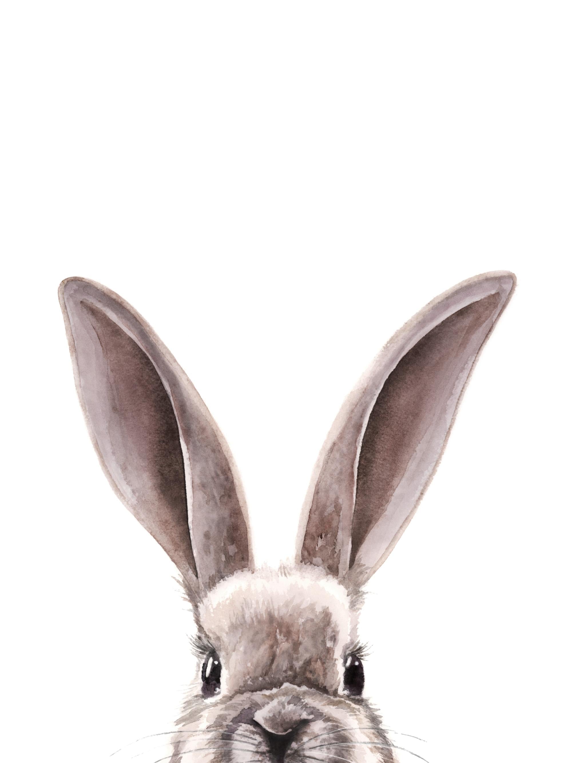 Watercolor Bunny Print