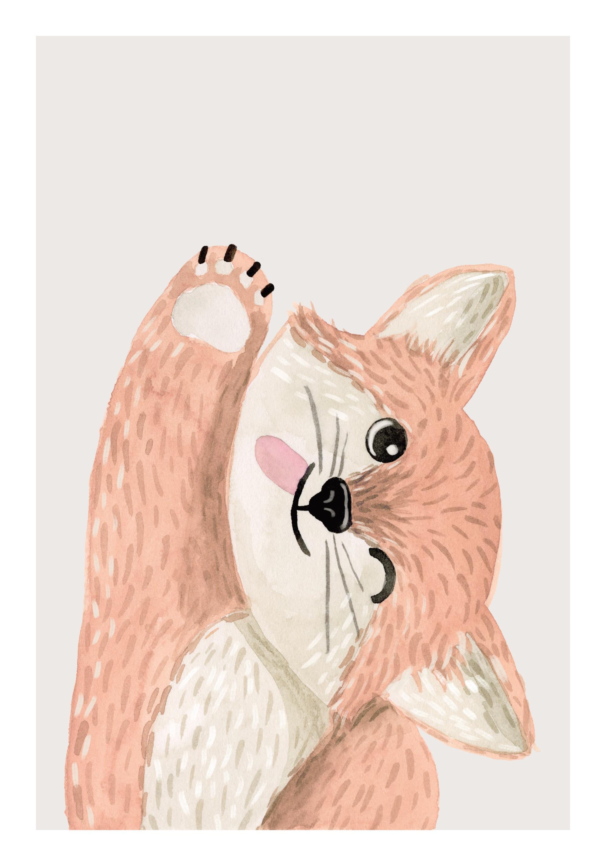 Flirty Fox Print