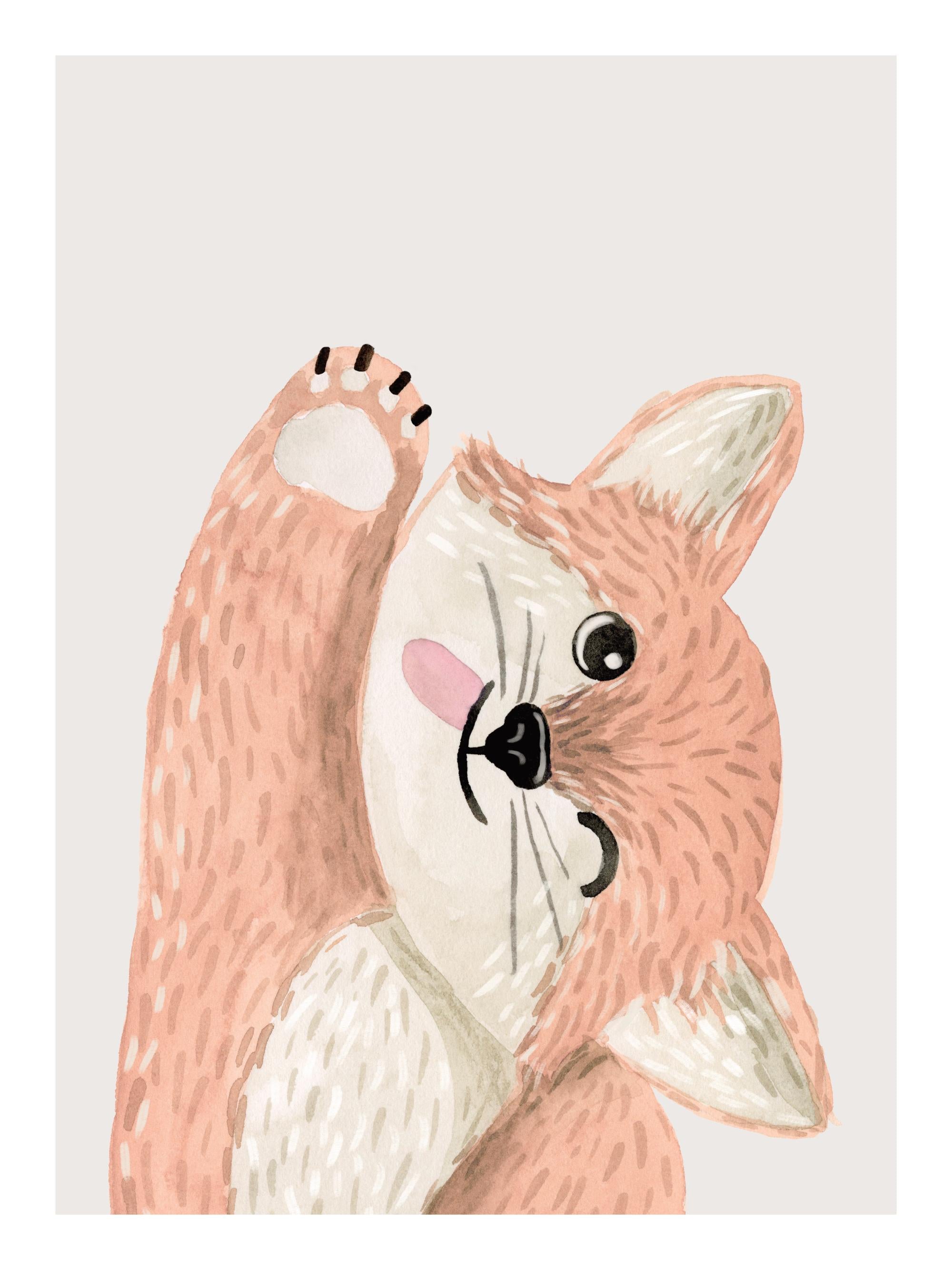Flirty Fox Print