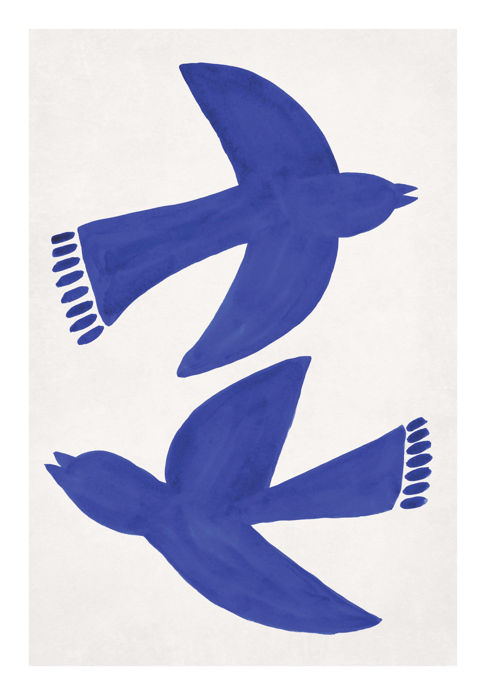 Bluebirds Fly Print