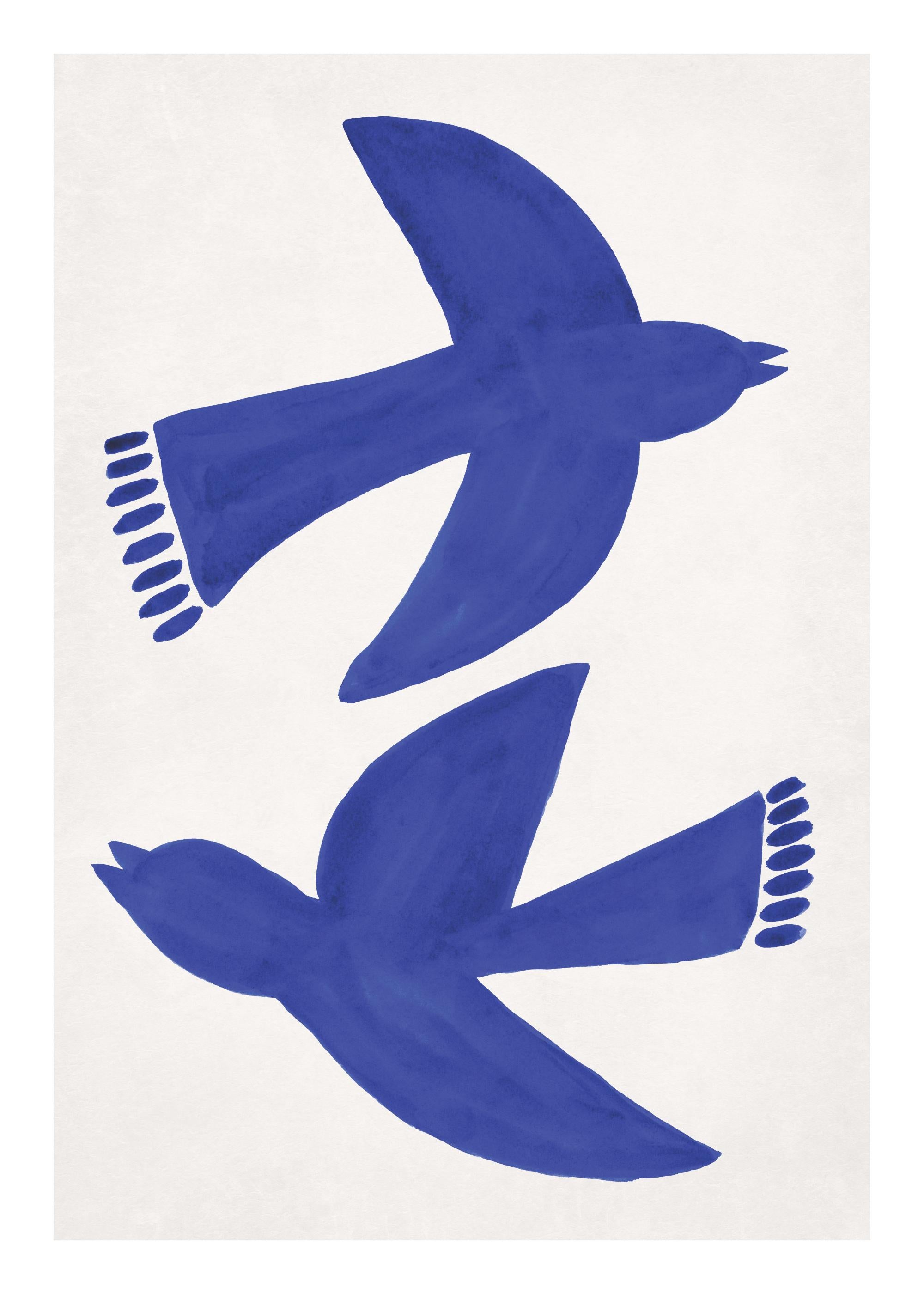 Bluebirds Fly Print