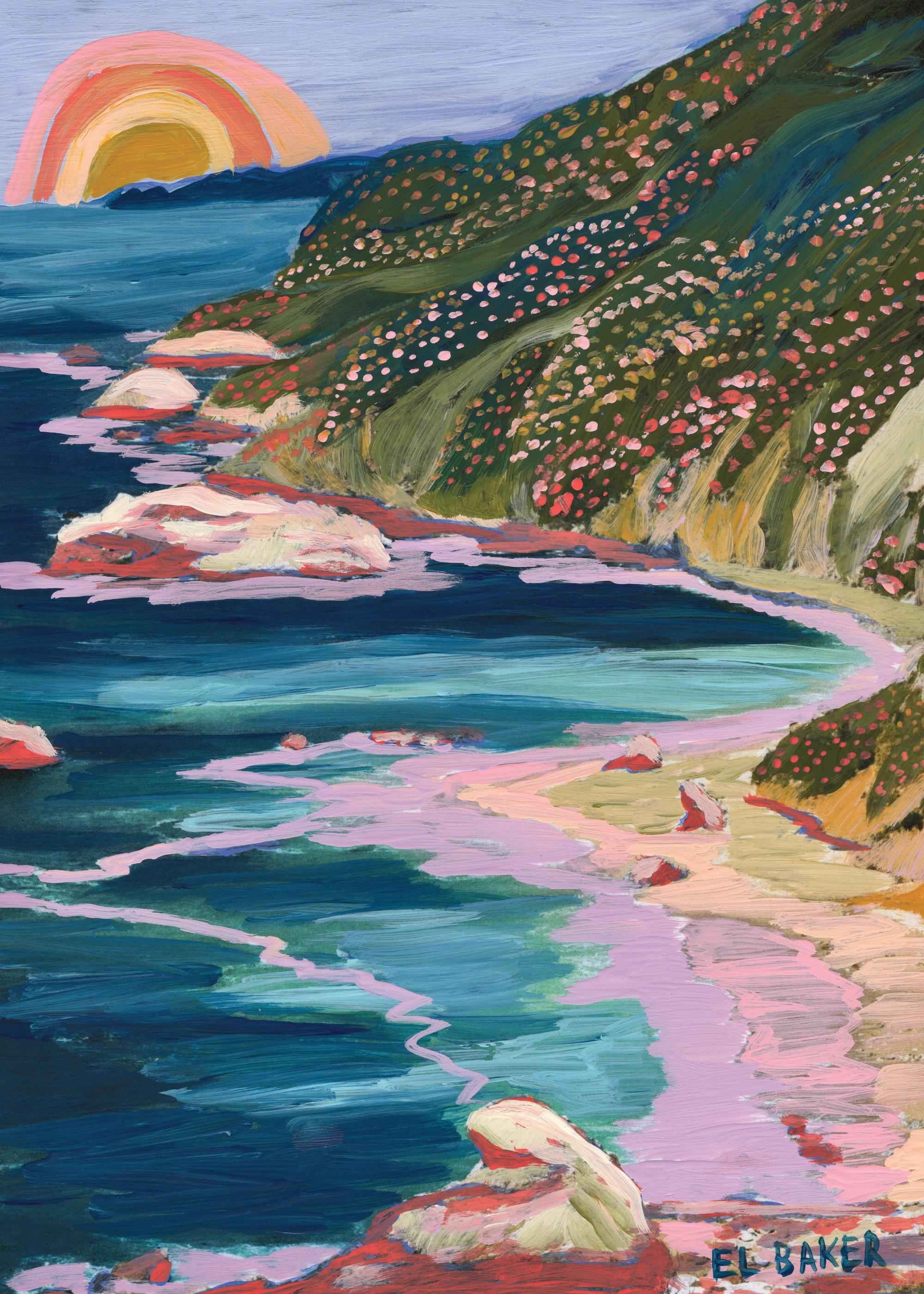 Eleanor Baker - Big Sur Postcard Print