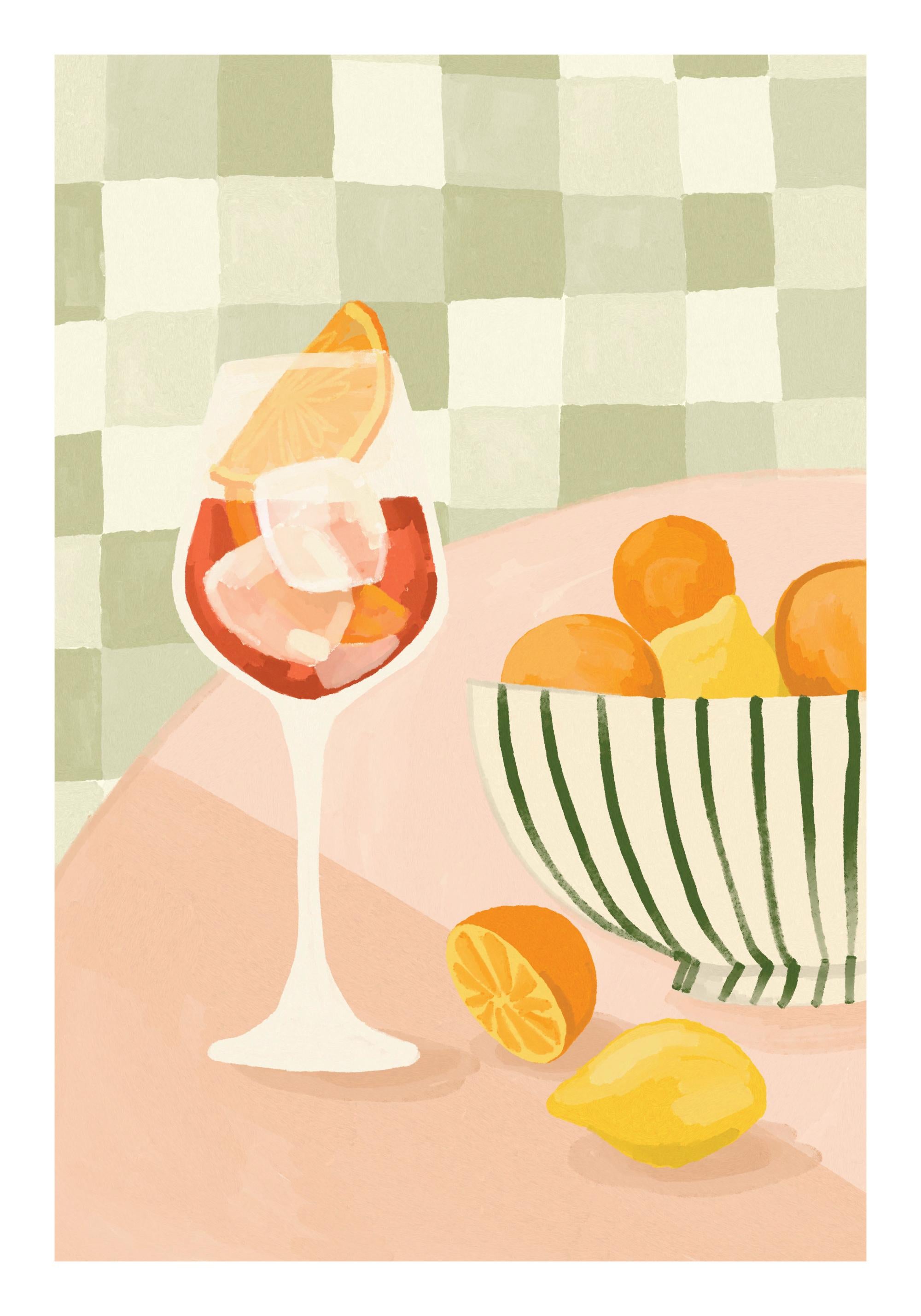 Citrus and Drinks Print