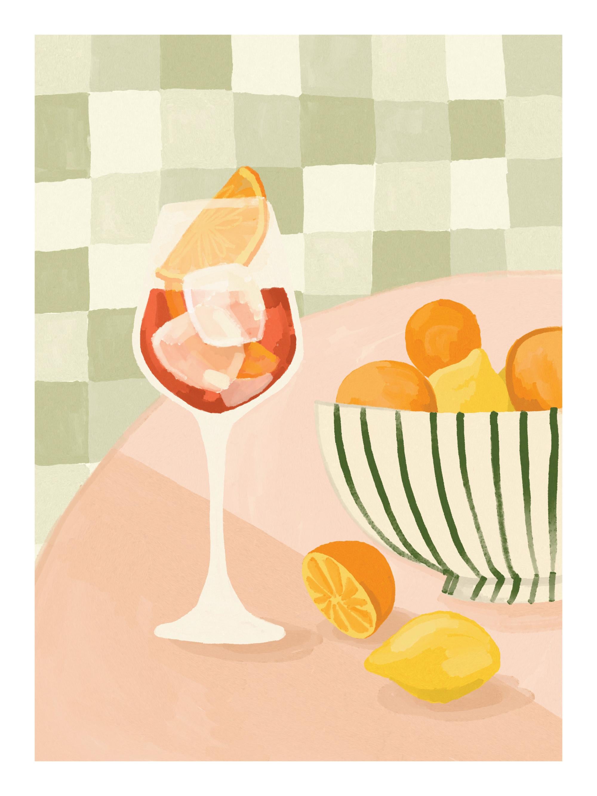 Citrus and Drinks Print