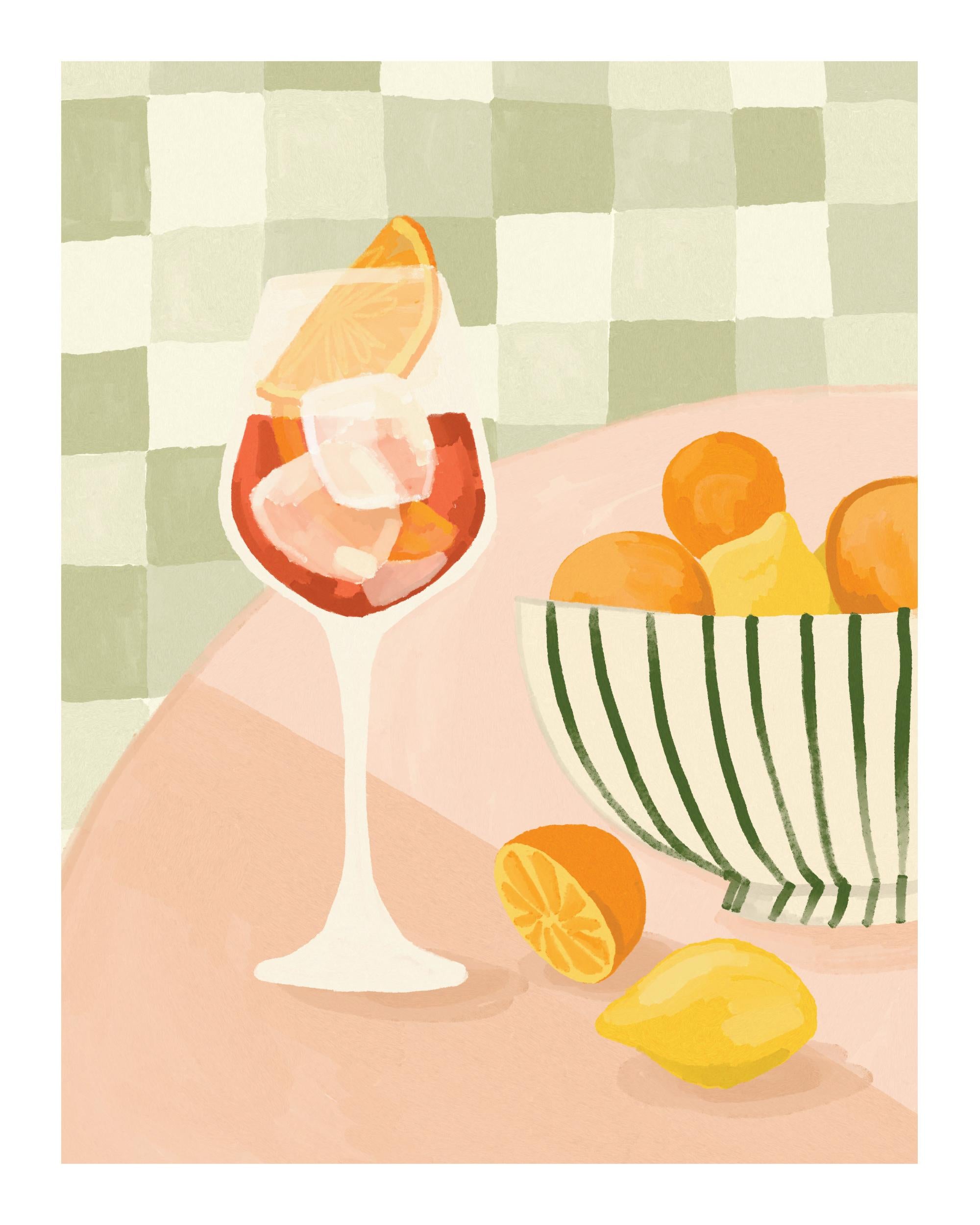 Citrus and Drinks Print