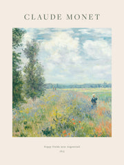 Monet - Poppy Fields near Argenteuil Print