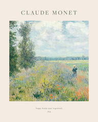 Monet - Poppy Fields near Argenteuil Print