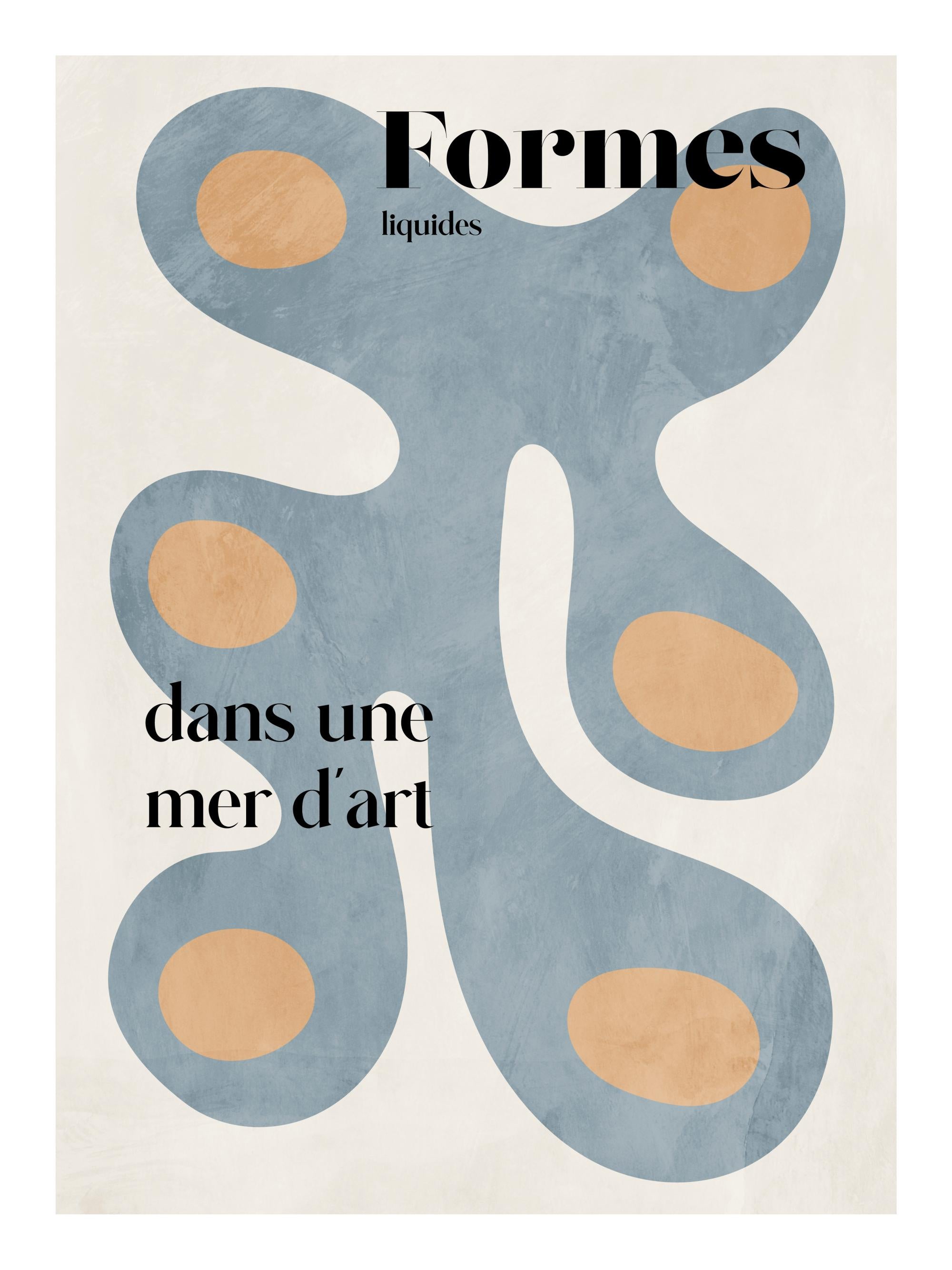 Liquid Shapes No1 Print
