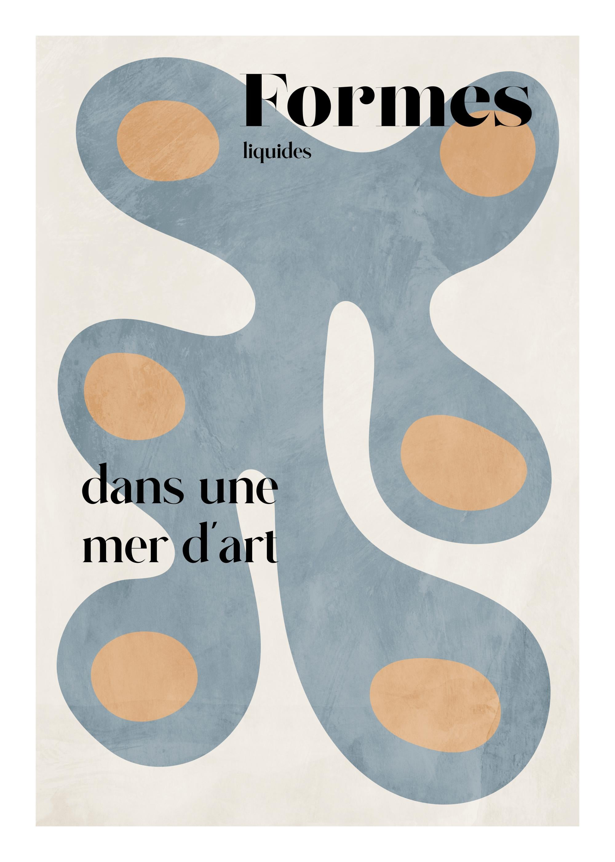 Liquid Shapes No1 Print