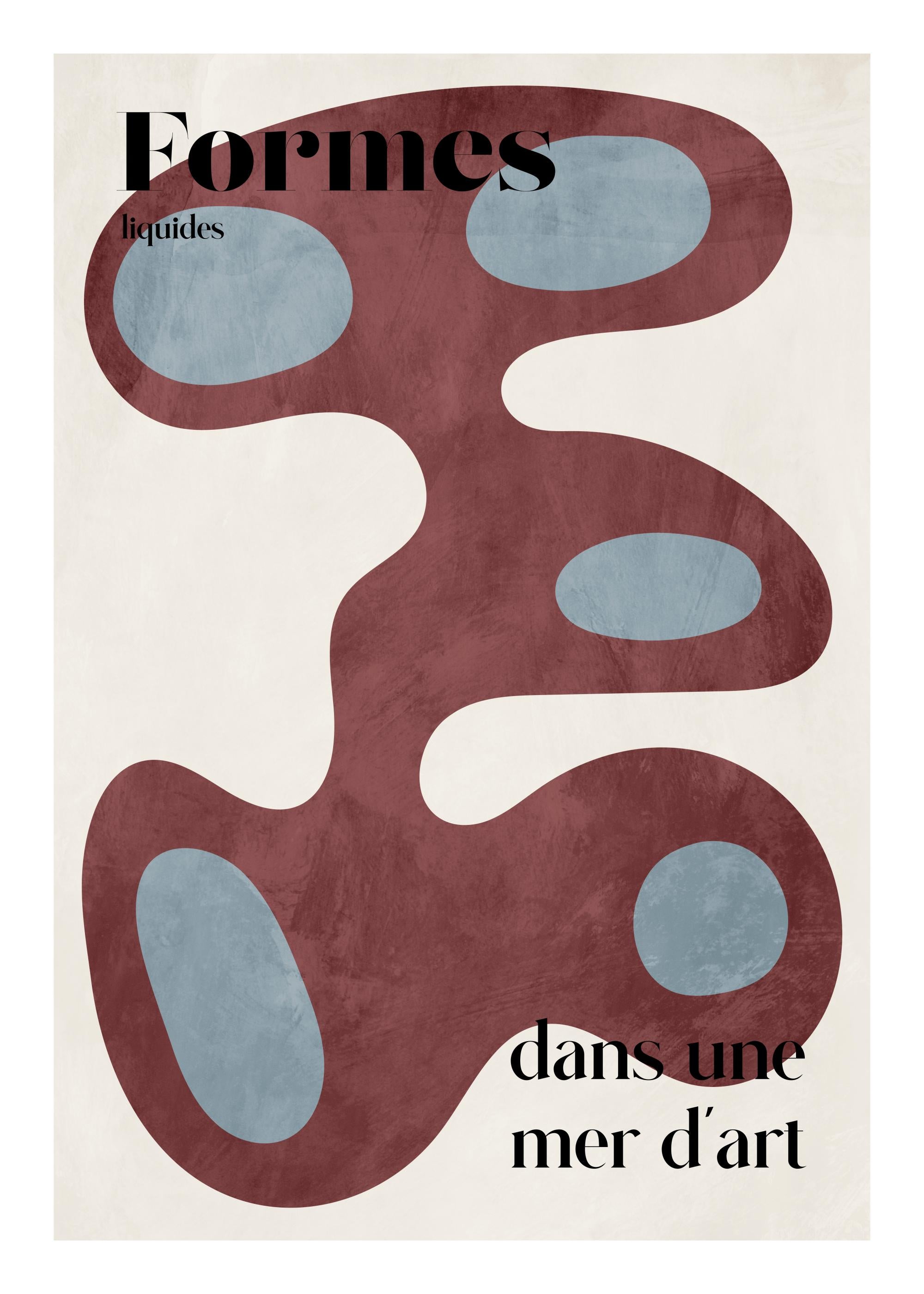 Liquid Shapes No2 Print