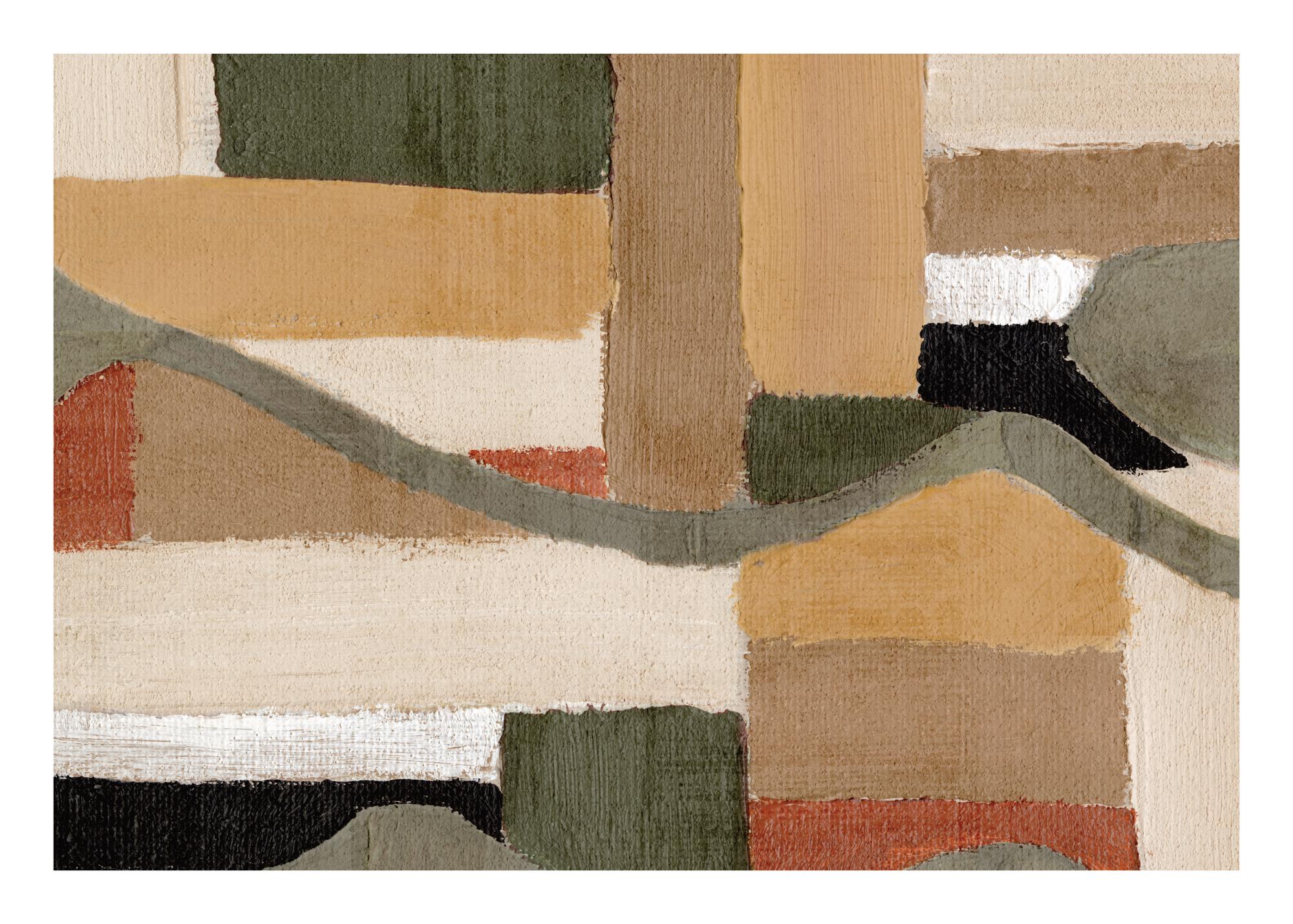 Painted Shapes No2 Print