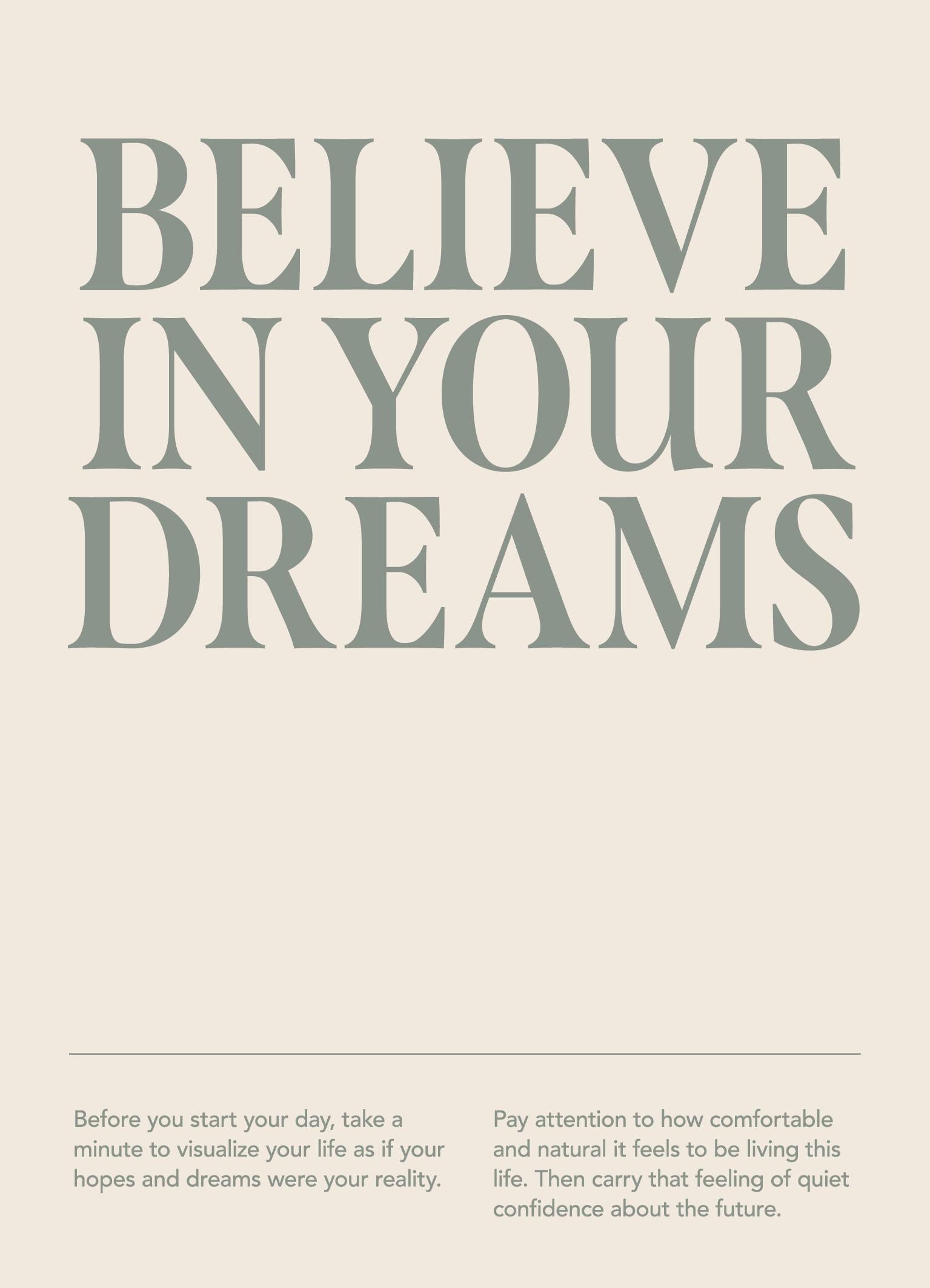 Believe In Your Dreams Print