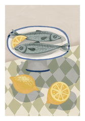 Sardines with Citrus Print